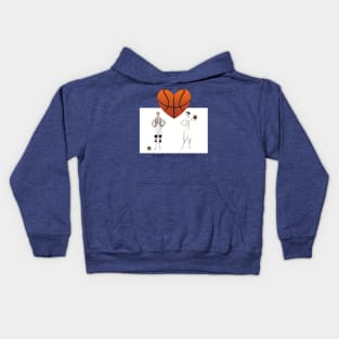 Basketball Couple Kids Hoodie